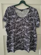 Lila met zwarte bladeren print shirt maat L MS mode, Overige kleuren, Maat 42/44 (L), Ophalen of Verzenden, Zo goed als nieuw