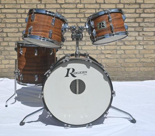 Vintage Rogers Londoner 4 delig Drumkit 1970ties, Muziek en Instrumenten, Drumstellen en Slagwerk, Gebruikt, Overige merken, Ophalen