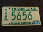 Kentekenplaat Licenseplate Idaho 1 USA, Verzenden, Gebruikt, Auto's