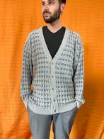 Vintage vest - grijs - cardigan - L/large, Kleding | Heren, Maat 52/54 (L), Hgv, Hg, Ophalen of Verzenden