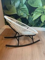 Hippe witte schommelstoel voor kind, Ophalen, Zo goed als nieuw