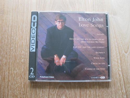 Video CD (2 Discs) Elton John - Love Songs, Cd's en Dvd's, Dvd's | Muziek en Concerten, Zo goed als nieuw, Muziek en Concerten