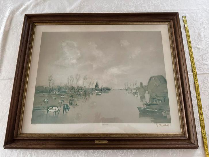 Saverys - Overstroming, Antiek en Kunst, Kunst | Schilderijen | Klassiek, Ophalen