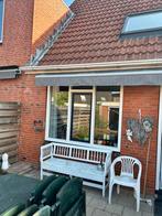Knikarm zonnescherm nieuw!!!, Ophalen, Nieuw, 250 cm tot 450 cm, Knikarmscherm