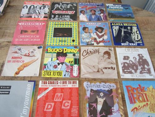 16 Singles met allerlei popmuziek, Cd's en Dvd's, Vinyl Singles, Gebruikt, Single, Pop, 7 inch, Ophalen