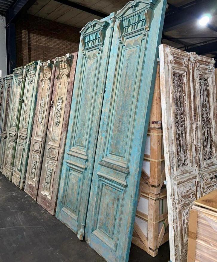Antieke Franse Deuren - Unieke Blikvanger, Antiek en Kunst, Antiek | Overige Antiek, Ophalen of Verzenden