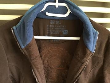 Euro-star fleece vest/jas bruin / blauw beschikbaar voor biedingen