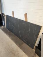Krasvast werkblad / aanrechtblad zwart marmerlook, Huis en Inrichting, Keuken | Keukenelementen, Ophalen, Zwart, 150 tot 200 cm