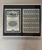 Rotterdam Gouden Obligatie $1000 ingelijst, Ophalen of Verzenden, 1920 tot 1950, Obligatie of Lening