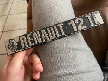 Renault 12 TL metaal embleem / metal badge beschikbaar voor biedingen