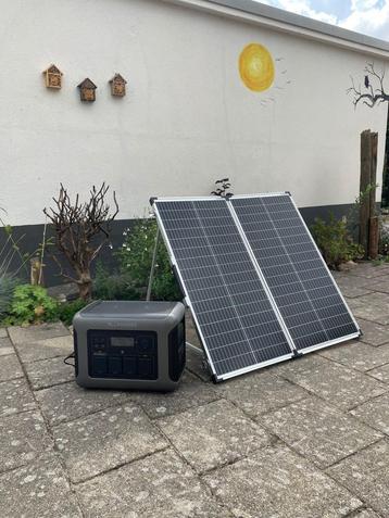 1800W Powerstation 1152Wh + 160w Zonnepaneel Thuisbatterij beschikbaar voor biedingen