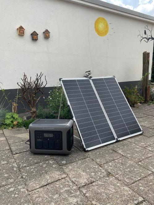 1800W Powerstation 1152Wh + 160w Zonnepaneel Thuisbatterij, Caravans en Kamperen, Kampeeraccessoires, Nieuw, Ophalen of Verzenden
