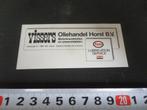 sticker Horst Vissers Oliehandel ESSO lubrication service, Verzamelen, Ophalen, Zo goed als nieuw, Bedrijf of Vereniging