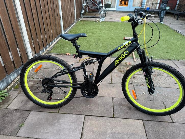 Stoere Amigo Racer fiets 24” inch, Fietsen en Brommers, Fietsen | Meisjes, Gebruikt, 24 inch, Versnellingen, Ophalen