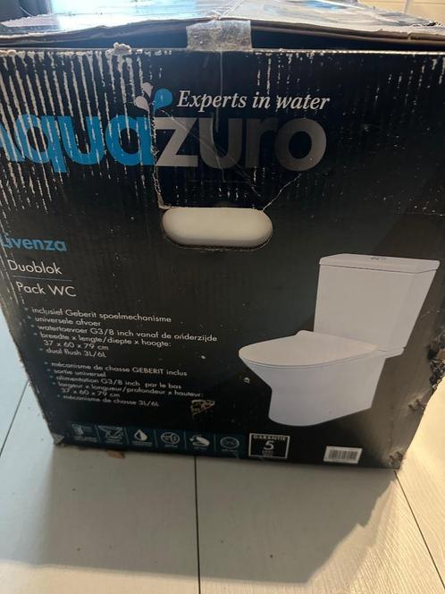 Aquazuro duoblok toilet Livenza, Doe-het-zelf en Verbouw, Sanitair, Nieuw, Toilet, Ophalen of Verzenden