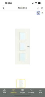 CanDo binnendeur Caracas mat glas 83x201.5 opdek rechts draa, Ophalen, Zo goed als nieuw, 160 cm of meer