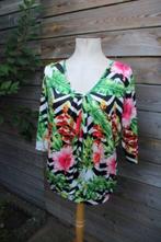Blouson zwart/ groen/ roze Iz Naiz mt 2 (M) Vaste prijs, Maat 38/40 (M), Overige kleuren, Iz Naiz, Ophalen of Verzenden
