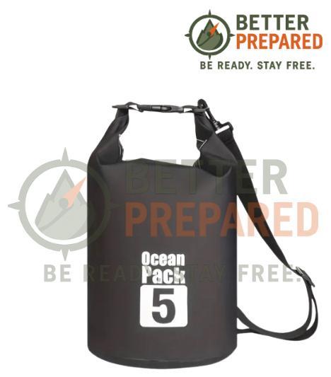 Waterproof Tas – 5L Dry Bag – Met Schouderband – Zwart, Sieraden, Tassen en Uiterlijk, Tassen | Sporttassen, Nieuw, Unisex volwassen