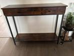 Side table mahonie hout, Huis en Inrichting, Ophalen, 100 tot 150 cm, Zo goed als nieuw, 25 tot 50 cm