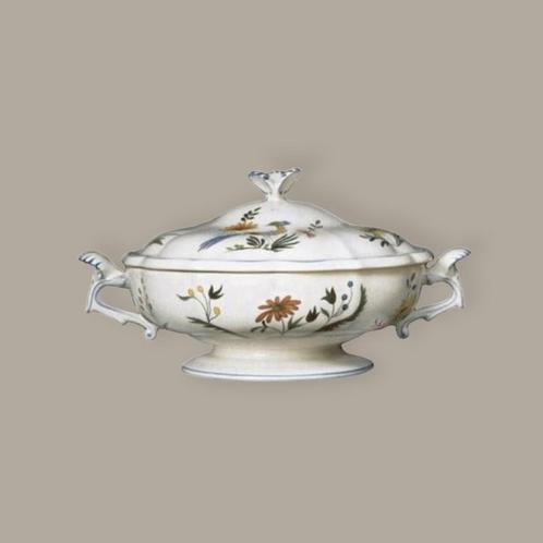 Legumier faiencerie de Gien France Oiseaux de Paradis, Huis en Inrichting, Keuken | Servies, Ophalen of Verzenden
