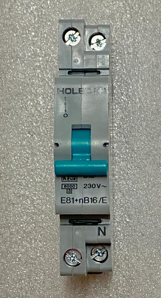 Holec installatieautomaat 230V 16A, 1 stuks, Hobby en Vrije tijd, Elektronica-componenten, Zo goed als nieuw, Ophalen of Verzenden