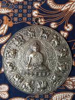 Mooie oude koperen dierenriem met Boeddha mandala uit Nepal., Ophalen of Verzenden