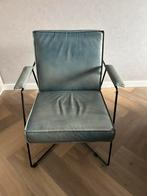 Fauteuil blauw, Ophalen, Gebruikt, Blauw, Leer
