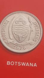 1 Thebe 1976 Botswana + postzegel, Limited edition Franklin, Ophalen of Verzenden, Overige landen, Losse munt