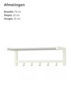IKEA Kapstok - Wandmodel, Huis en Inrichting, Wandkapstok, Gebruikt, Ophalen of Verzenden, Minder dan 100 cm