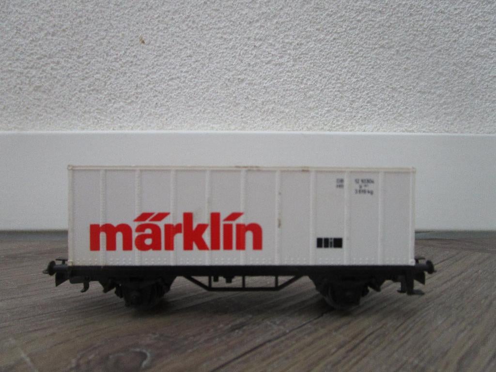 Marklin 4481 containerwagen "marklin"., Hobby en Vrije tijd, Modeltreinen | H0, Wisselstroom, Gebruikt, Wagon, Ophalen of Verzenden