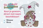 Geboortebord Baby met muts roze goedkoop huren voor meisje, Ophalen, Zo goed als nieuw, Geboortebord