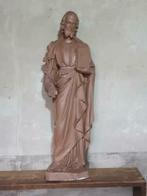 Oud Antiek Gipsen XL Kerkbeeld Beeld St. Joseph met Lelietak, Antiek en Kunst, Ophalen of Verzenden