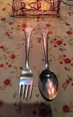 Vintage Retro Gero zilmeta eekhoorn kinderbestek, Antiek en Kunst, Antiek | Bestek, Ophalen of Verzenden