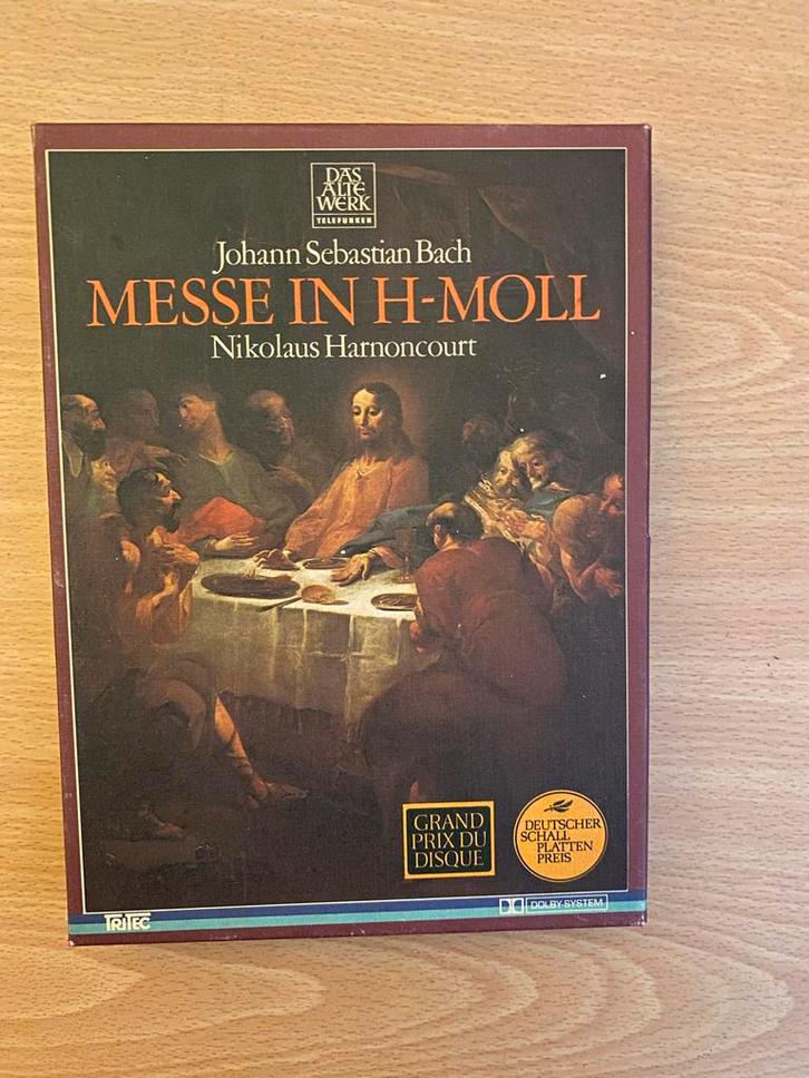 Bach - Messe in h-moll - Cassettes, Cd's en Dvd's, Cassettebandjes, Zo goed als nieuw, Origineel, Klassiek, 2 t/m 25 bandjes, Met bewaardoos, rek of koffer
