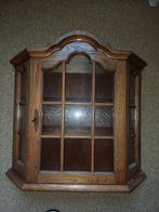 Houten Wandvitrinekast met Glazen Deur, Antiek en Kunst, Ophalen