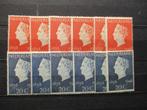 Nederland  504 - 505  Pfrpl 6X  Regeling Jubileum  1948  B1, Postzegels en Munten, Postzegels | Nederland, Verzenden, Na 1940