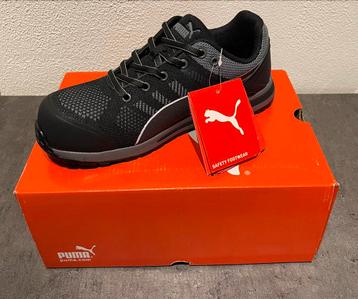 Puma Elevate Knit S1P Werkschoen Zwart/Grijs (Maat 40) beschikbaar voor biedingen