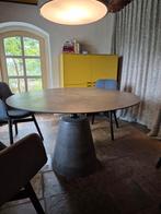 Tafel MDF Itaia Rock - Diameter 120 cm - Concrete, Huis en Inrichting, Tafels | Eettafels, Ophalen, Rond, Zo goed als nieuw, Modern