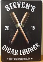 Stevens cigar lounge sigaar reclamebord van metaal wandbord, Nieuw, Ophalen of Verzenden