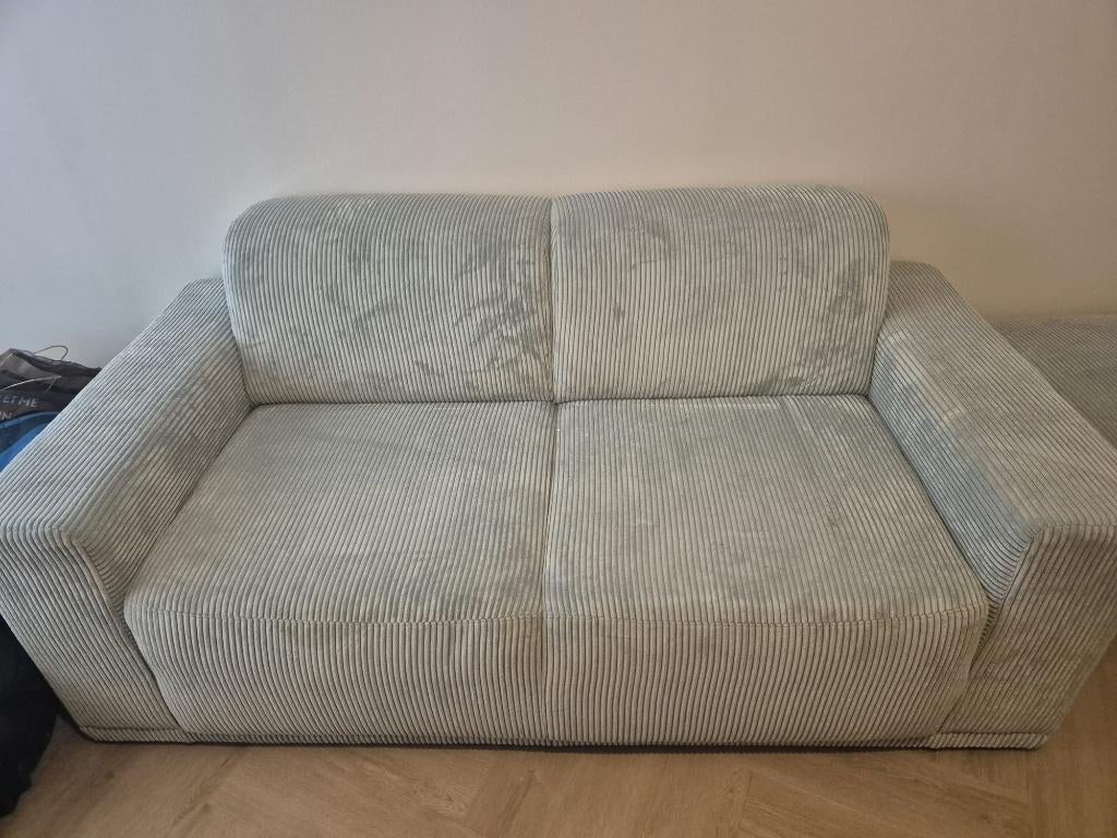 Mintgroene Jaxx Choice bank (Loods5) – 1 jaar oud, Huis en Inrichting, Banken | Bankstellen, Ophalen, Minder dan 75 cm, 150 tot 200 cm