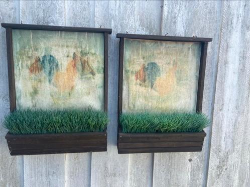 GRATIS 2 houten schilderij-/memoborden (opknappers), Hobby en Vrije tijd, Knutselen, Gebruikt, Materiaal, Ophalen of Verzenden