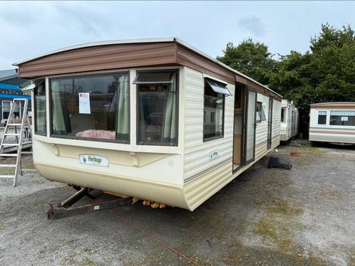 Atlas luxe 310 x 9.50 / AIRCO / 2 slk/Douche /wc + Gebracht, Caravans en Kamperen, Stacaravans, tot en met 4, Ophalen of Verzenden