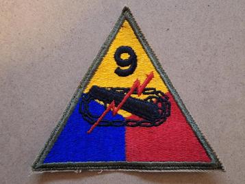 WWII US 9th Armored Division patch beschikbaar voor biedingen