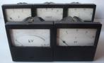 5 verschillende Philips Voltmeters 9 x 9 x 8 cm, bakelieten, Antiek en Kunst, Ophalen of Verzenden