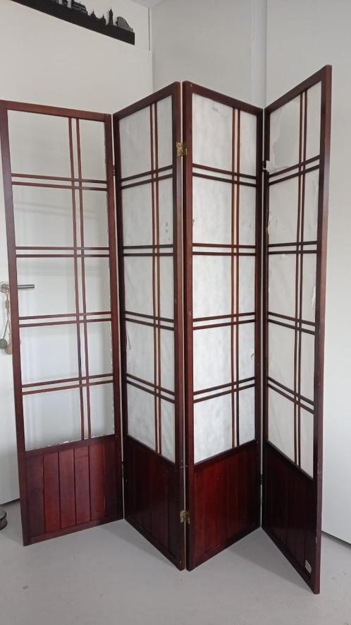 4-delig kamerscherm / roomdivider, Huis en Inrichting, Woonaccessoires | Kamerschermen, Gebruikt, Ophalen