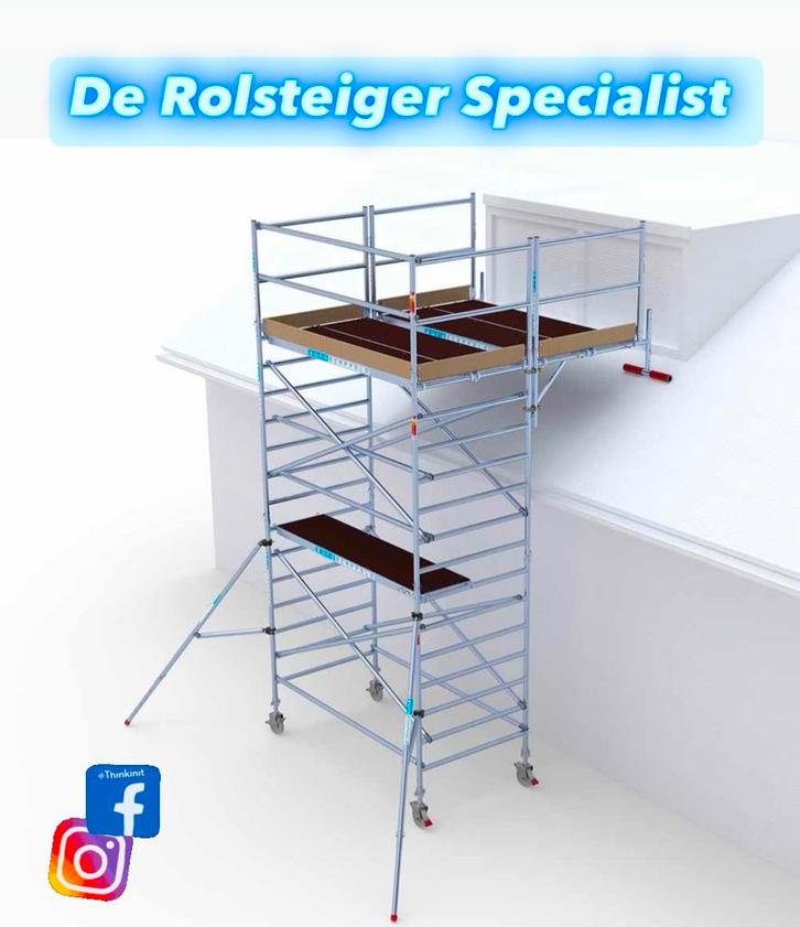 Uitwijkconsole 75-135 compleet Euroscaffold, Doe-het-zelf en Verbouw, Steigers, Nieuw, Rolsteiger of Kamersteiger, Minder dan 2 meter