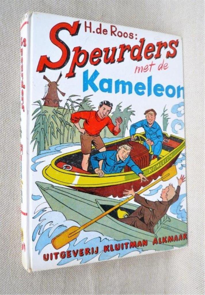 Speurders met de kameleon (1955). 9E druk. H. De roos., Boeken, Kinderboeken | Jeugd | 10 tot 12 jaar, Gelezen, Fictie, Verzenden