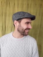 Vintage flatcap / franse pet / grijs - bruin / 54 / unisex /, Kleding | Heren, Hoeden en Petten, Albert Cuypstr 168a, Vintage