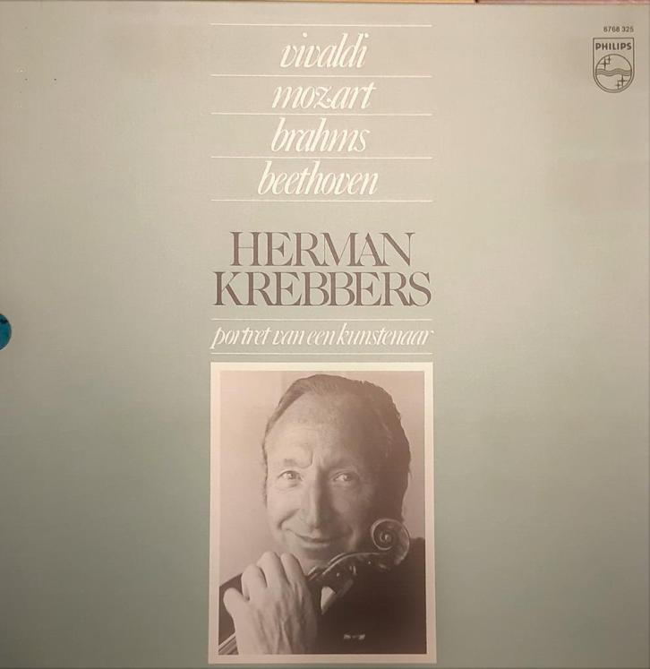 Unieke LP Box Herman Krebbers ‘portret van een kunstenaar', Cd's en Dvd's, Vinyl | Klassiek, Zo goed als nieuw, Romantiek, Overige typen
