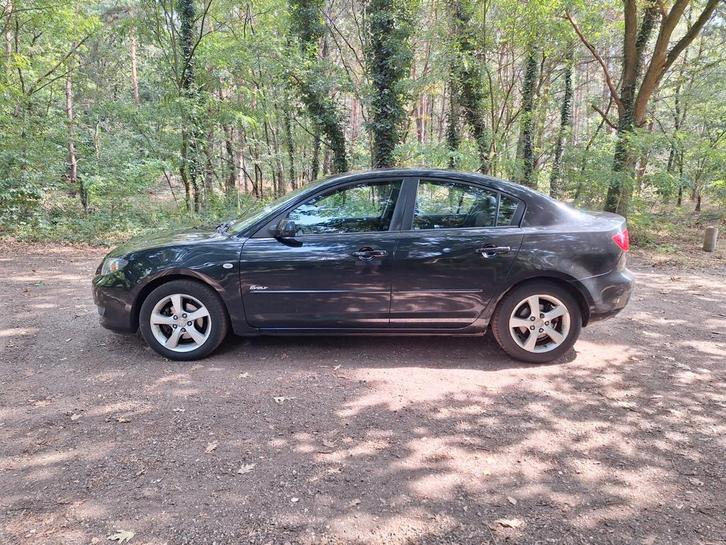 Mazda 3 1.6 Sedan 2005 Zwart- leer - airco, Auto's, Mazda, Particulier, Benzine, C, Sedan, Handgeschakeld, Origineel Nederlands